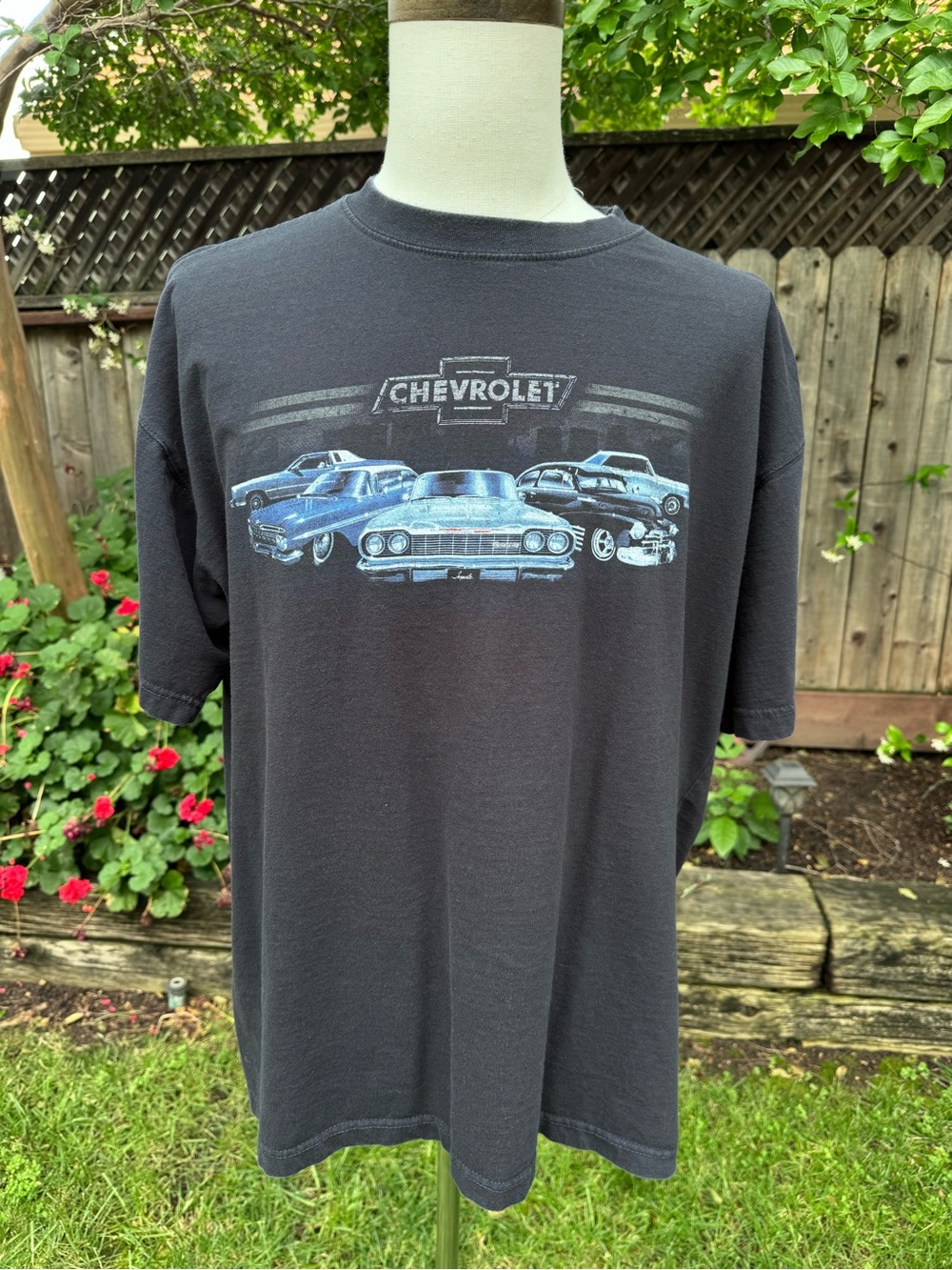 Black Chevrolet GM Impala’s 60's Cars T-shirt Tee Men's Size XXL